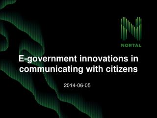 E-government innovations in communicating with citizens