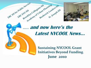 ….. and now here’s the Latest NYCOOL News…