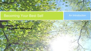Becoming Your Best Self