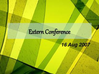 Extern Conference