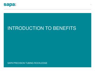 Introduction to Benefits