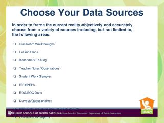 Choose Your Data Sources