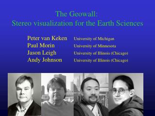 The Geowall: Stereo visualization for the Earth Sciences