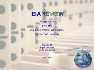 Assignment 2 ENM 506 MSc Environmental Management Arabian Gulf University Ebrahim Ali