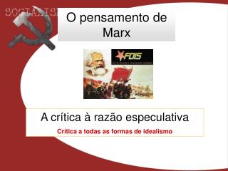 O pensamento de Marx