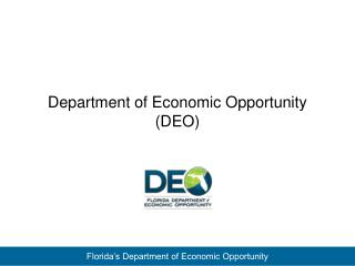 Department of Economic Opportunity (DEO)