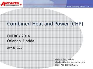 Combined Heat and Power (CHP)
