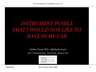 INSTRUMENT PANELS THAT I WOULD NOT LIKE TO HAVE IN MY CAR