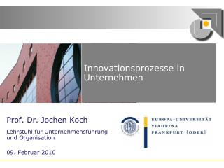 Innovationsprozesse in Unternehmen