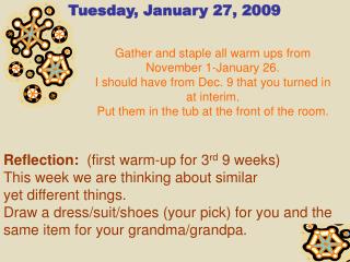 Tuesday, January 27, 2009