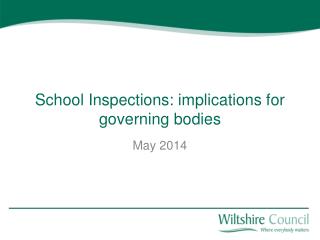 School Inspections: implications for governing bodies