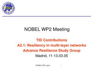 NOBEL WP2 Meeting