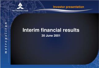 Investor presentation