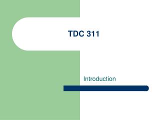 TDC 311
