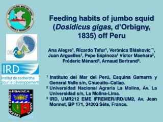 Feeding habits of jumbo squid ( Dosidicus gigas , d’Orbigny , 1835) off Peru