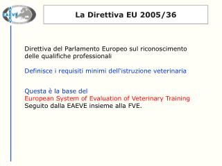 La Direttiva EU 2005/36
