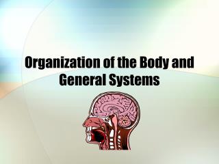 Organization of the Body and General Systems
