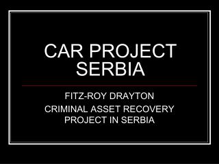 CAR PROJECT SERBIA
