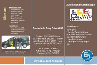 Frank Vieten und Andreas Slischka (vl) Inhaber der Fahrschule EASY DRIVE.