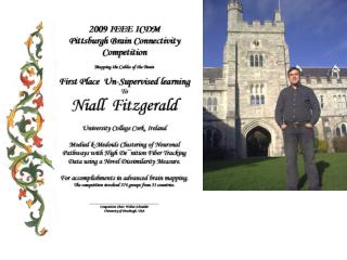 Niall Fitzgerald In June completed Ph.D. in Applied Statistics from University College Cork