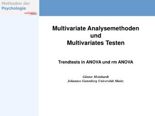 Multivariate Analysemethoden und Multivariates Testen