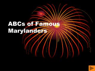 ABCs of Famous Marylanders