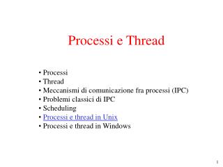 Processi e Thread