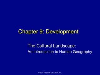 Chapter 9: Development