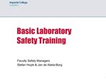 Basic Laboratory Safety Training