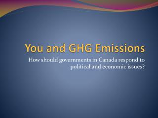 You and GHG Emissions