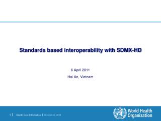 Standards based interoperability with SDMX-HD