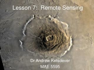 Lesson 7: Remote Sensing