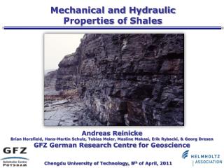 Mechanical and Hydraulic Properties of Shales