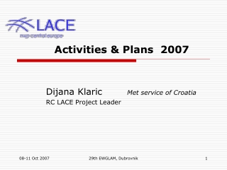 Activities & Plans 2007