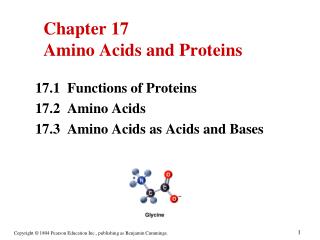 Chapter 17 Amino Acids and Proteins