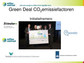 Green Deal CO 2 emissiefactoren I nitiatiefnemers: