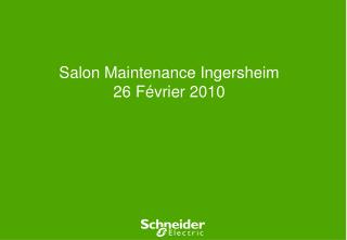Salon Maintenance Ingersheim 26 Février 2010