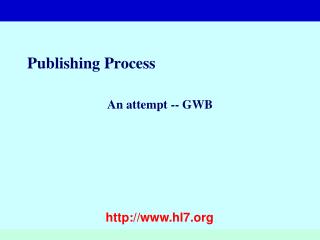 Publishing Process