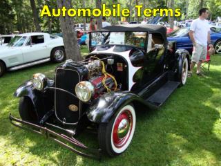 Automobile Terms