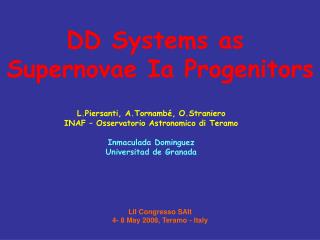 DD Systems as Supernovae Ia Progenitors