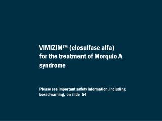 Morquio A Disease Overview