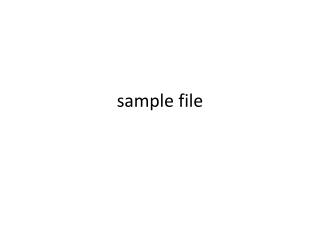 sample file