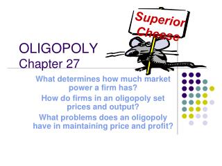 OLIGOPOLY Chapter 27