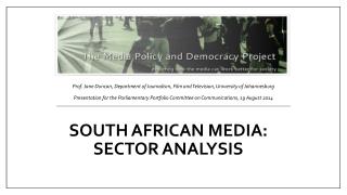 South African media: sector analysis