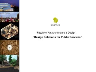 “Design Solutions for Public Services”