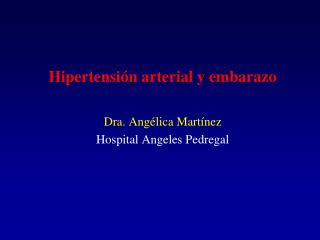 Hipertensión arterial y embarazo