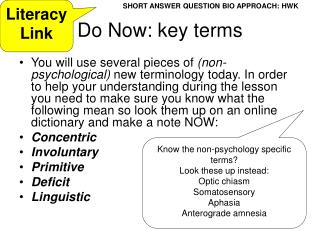 Do Now: key terms
