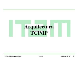 Arquitectura TCP/IP