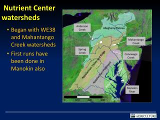 Nutrient Center watersheds