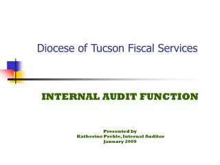 Diocese of Tucson Fiscal Services